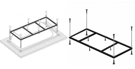 Каркас для ванны «Vagnerplast» 160/70-75