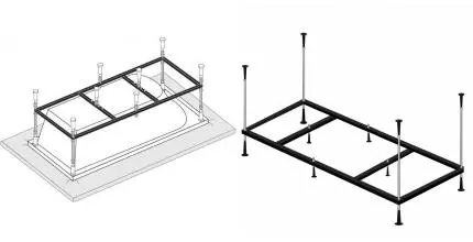Каркас для ванны «Vagnerplast» 180/80