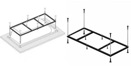 Каркас для ванны «Vagnerplast» 190/90