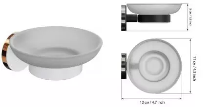 Мыльница «Fora» Lord FOR-LORD036WT на стену белая Мыльница «Fora» Lord FOR-LORD036WT на стену белая