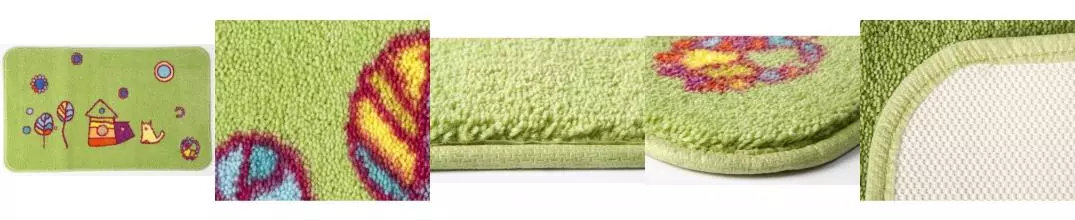 Коврик для ванной «WasserKRAFT» Kammel K-1201 полиамид зелёный