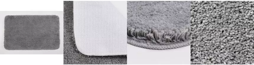 Коврик для ванной «WasserKRAFT» Kammel BM-8312 микрофибра Silver Коврик для ванной «WasserKRAFT» Kammel BM-8312 микрофибра Silver