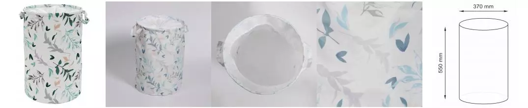 Корзина для белья «WasserKRAFT» Rossel WB-571 белая/рисунок Корзина для белья «WasserKRAFT» Rossel WB-571 белая/рисунок