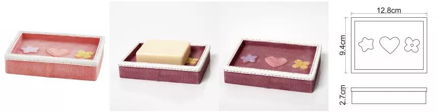 Мыльница «WasserKRAFT» Ammer K-6429 на стол красная