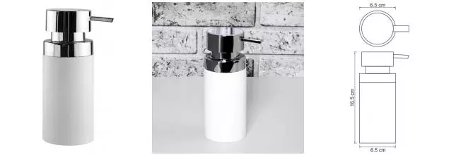 Дозатор для мыла «WasserKRAFT» Berkel K-4999 на стол белый/хром