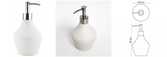 Дозатор для мыла «WasserKRAFT» Dinkel K-4699 на стол белый Дозатор для мыла «WasserKRAFT» Dinkel K-4699 на стол белый