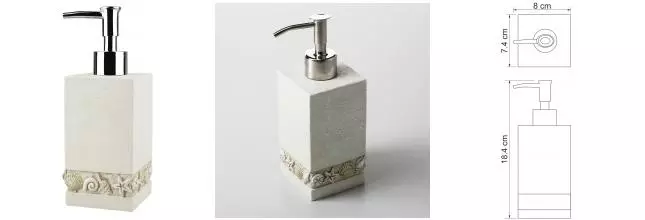 Дозатор для мыла «WasserKRAFT» Inn K-4399 на стол бежевый
