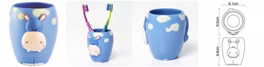 Стакан для зубных щёток «WasserKRAFT» Lippe K-8128 на стол голубой Стакан для зубных щёток «WasserKRAFT» Lippe K-8128 на стол голубой