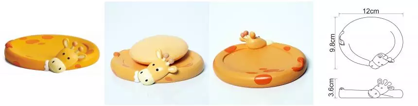 Мыльница «WasserKRAFT» Lippe K-8129 на стол оранжевая Мыльница «WasserKRAFT» Lippe K-8129 на стол оранжевая