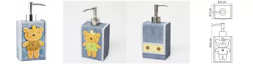 Дозатор для мыла «WasserKRAFT» Lossa K-3499 на стол голубой