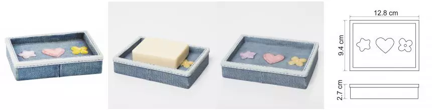 Мыльница «WasserKRAFT» Lossa K-3429 на стол голубая