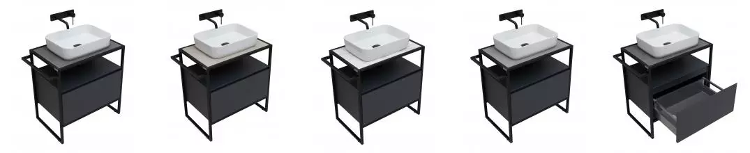 Тумба под раковину «Allen Brau» Priority 70 anthracite matt Тумба под раковину «Allen Brau» Priority 70 anthracite matt