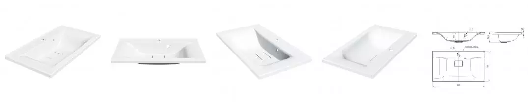 Раковина «Vincea» 80/45 VCB-3M800W искусственный камень белая Раковина «Vincea» 80/45 VCB-3M800W искусственный камень белая