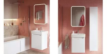 Мебель для ванной подвесная «Alavann» Lana 50 со скрытым ящиком белая