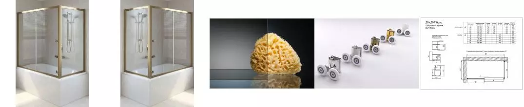 Шторка на ванну стеклянная «Vegas Glass» ZV+ZVF Tur Novo 150/70/140 бронза/золото универсальная Шторка на ванну стеклянная «Vegas Glass» ZV+ZVF Tur Novo 150/70/140 бронза/золото универсальная