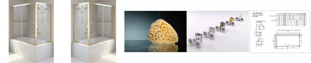 Шторка на ванну стеклянная «Vegas Glass» ZV+ZVF Tur Novo 160/85/140 прозрачная/золото универсальная Шторка на ванну стеклянная «Vegas Glass» ZV+ZVF Tur Novo 160/85/140 прозрачная/золото универсальная