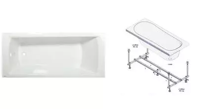Ванна акриловая «Ravak» Domino Plus 170/75 с ножками без сифона белая