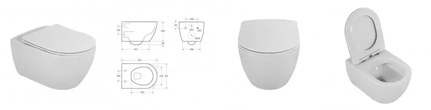 COMFORT Чаша подвесного унитаза безободкового CZR-191-TH CZR-191-TH · Cezares, CZR-191-TH