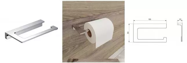Держатель для туалетной бумаги «Iddis» Slide SLISC00i43 на стену хром