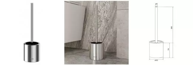 Ёршик для унитаза «Iddis» Optima Home BRU02POi47 напольный хром Ёршик для унитаза «Iddis» Optima Home BRU02POi47 напольный хром