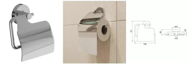 Держатель для туалетной бумаги «Iddis» Sena SENSSC0i43 на стену хром