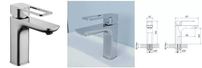 Смеситель для раковины «Iddis» Slide SLISB00i01 хром Смеситель для раковины «Iddis» Slide SLISB00i01 хром