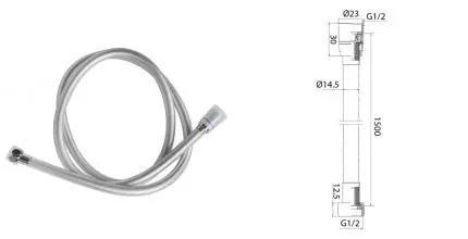 Душевой шланг «Iddis» Shower Hose A50711 1.5 150 см серый Душевой шланг «Iddis» Shower Hose A50711 1.5 150 см серый