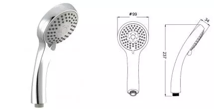Ручная лейка «Iddis» Hand Shower A11631 хром