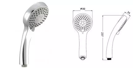 Ручная лейка «Iddis» Hand Shower A11631 хром Ручная лейка «Iddis» Hand Shower A11631 хром