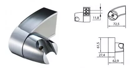 Держатель для душа «Iddis» Optima Home 040CP00i53 хром