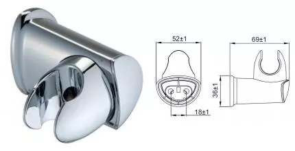 Держатель для душа «Iddis» Optima Home 030CP00i53 хром