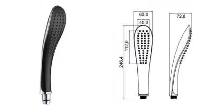 Ручная лейка «Iddis» Hand Shower 0211F00i18 хром/чёрная Ручная лейка «Iddis» Hand Shower 0211F00i18 хром/чёрная
