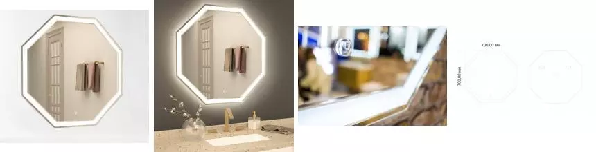 Зеркало «Art&Max» Argo 70 с подсветкой Зеркало «Art&Max» Argo 70 с подсветкой