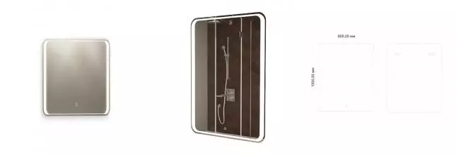 Зеркало «Art&Max» Elegant 80/100 с подсветкой Зеркало «Art&Max» Elegant 80/100 с подсветкой
