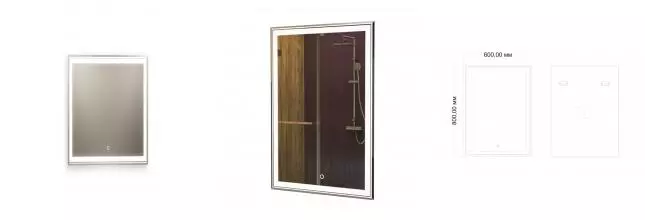 Зеркало «Art&Max» Zoe 60/80 с подсветкой Зеркало «Art&Max» Zoe 60/80 с подсветкой