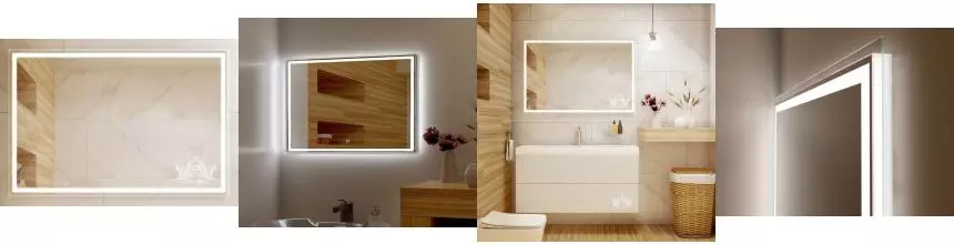 Зеркало «Art&Max» Monza 120/80 с подсветкой с антизапотеванием Зеркало «Art&Max» Monza 120/80 с подсветкой с антизапотеванием