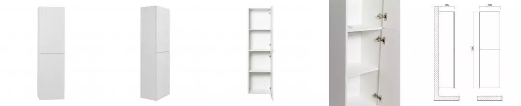 Пенал «Art&Max» Verona Push 40 подвесной Bianco Opaco универсальный Пенал «Art&Max» Verona Push 40 подвесной Bianco Opaco универсальный