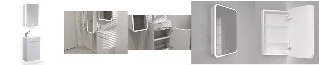 Мебель для ванной подвесная «Jorno» Modul 60 белая Мебель для ванной подвесная «Jorno» Modul 60 белая