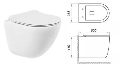 Подвесной унитаз безободковый «Belbagno» Amanda BB051CHR-030 белый с сиденьем дюропласт с микролифтом белое Подвесной унитаз безободковый «Belbagno» Amanda BB051CHR-030 белый с сиденьем дюропласт с микролифтом белое