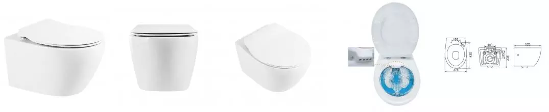 Подвесной унитаз безободковый «Belbagno» Prospero BB507B-028 белый с сиденьем дюропласт с микролифтом белое Подвесной унитаз безободковый «Belbagno» Prospero BB507B-028 белый с сиденьем дюропласт с микролифтом белое