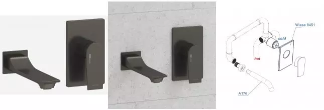 Смеситель для раковины «WasserKRAFT» A84563 оружейная сталь Смеситель для раковины «WasserKRAFT» A84563 оружейная сталь