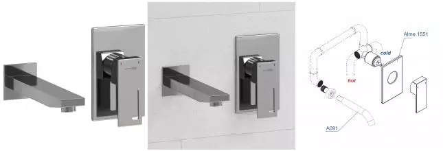Смеситель для раковины «WasserKRAFT» A15513 хром Смеситель для раковины «WasserKRAFT» A15513 хром