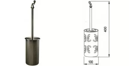 Ёршик для унитаза «Hayta» Classic Bronze 13907-2B/BRONZE напольный бронза Ёршик для унитаза «Hayta» Classic Bronze 13907-2B/BRONZE напольный бронза