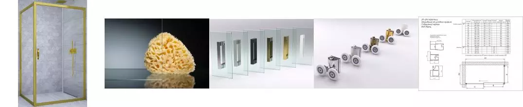 Душевой угол-ограждение «Vegas Glass» ZP+ZPV Tur Novo 100/100 Crystalvision/глянцевое золото без поддона универсальный Душевой угол-ограждение «Vegas Glass» ZP+ZPV Tur Novo 100/100 Crystalvision/глянцевое золото без поддона универсальный
