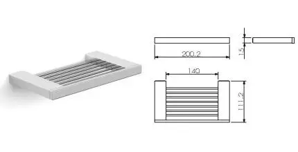 Мыльница «Langberger» Vico 31060A на стену хром Мыльница «Langberger» Vico 31060A на стену хром
