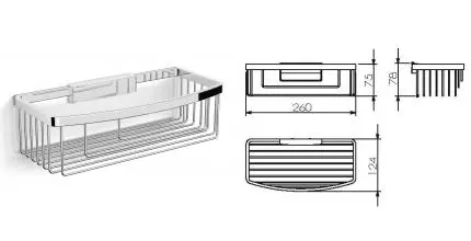 Мыльница «Langberger» Accessories 72360 на стену хром