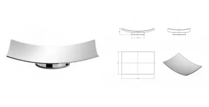 Мыльница «Langberger» Accessories 70117 на стол хром Мыльница «Langberger» Accessories 70117 на стол хром