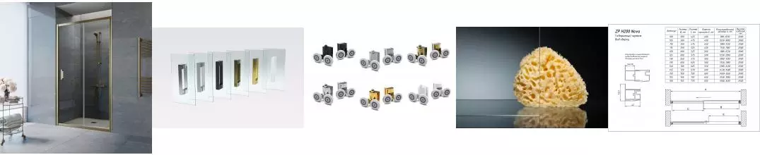 Душевая дверь «Vegas Glass» ZP Tur Novo 100/200 Crystalvision/бронза универсальная Душевая дверь «Vegas Glass» ZP Tur Novo 100/200 Crystalvision/бронза универсальная