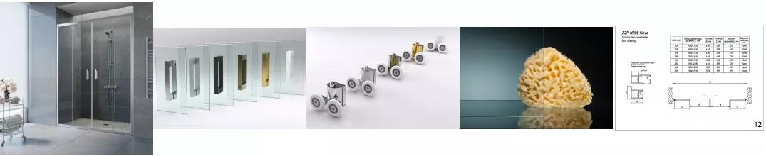 Душевая дверь «Vegas Glass» Z2P Tur Novo 220/200 прозрачная/глянцевый хром универсальная