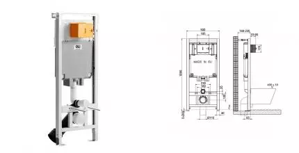 Инсталляция для унитаза «Oli» Oli 80 Sanitarblock 300572